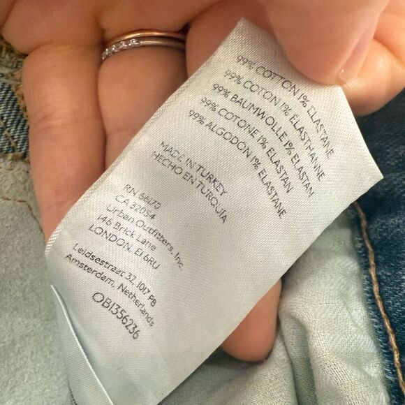 Free People Thunderbird Flare Wide Leg Light Wash Jeans Silver Women's Size 29 - Picture 13 of 15